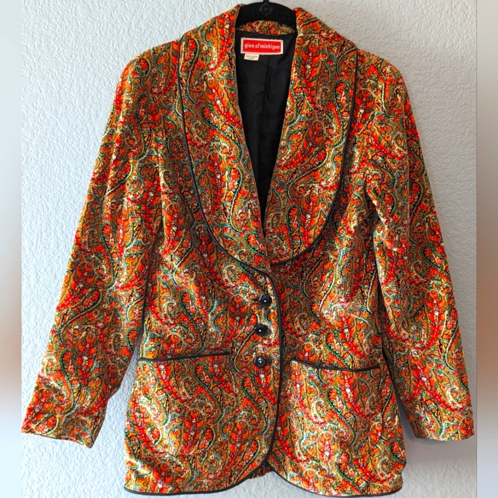 Vintage 1960 Glen of Michigan Women's Smoking Jacket 🚬